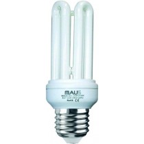 34 LAMPADE COMPATTE FLUORESCENTI MAUS MOD. 4TUBI 20W 2700K E27 CLASSE ISOLAMENTO II ACCENSIONE IMMEDIATA -