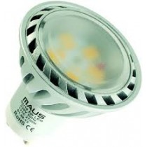 131 LAMPADE A LED MAUS MOD. DICROICA VETRINO OPACO ANGLE 120° 5W GU10 2700K - 440 LUMEN - 131