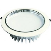 500 FARETTI A LED INCASSO ALLUMINIO MAUS COMPL. DI DRIVER NO DIMMERABILE ANGLE 160° MOD. 12W 6700K - 1000 LUMEN - ANELLO BIANCO - 500