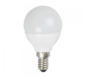 624 LAMPADE A LED OPTONICA MOD. MINIGLOBO 6W E14 6000K - 500 LUMEN - ***confezione 10 pezzi ***